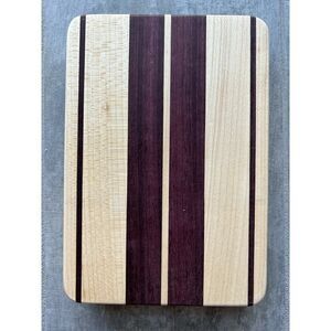 Ash Walnut Maple Cutting Serving Board Handcrafted Charcutier Wood Block NEW